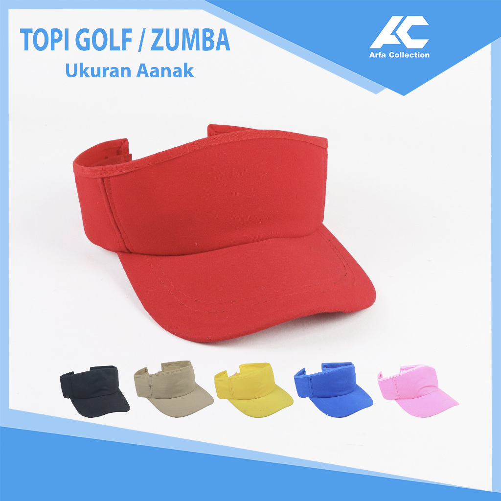 Topi GOLF Anak Polos / Topi Golf Zumba Anak