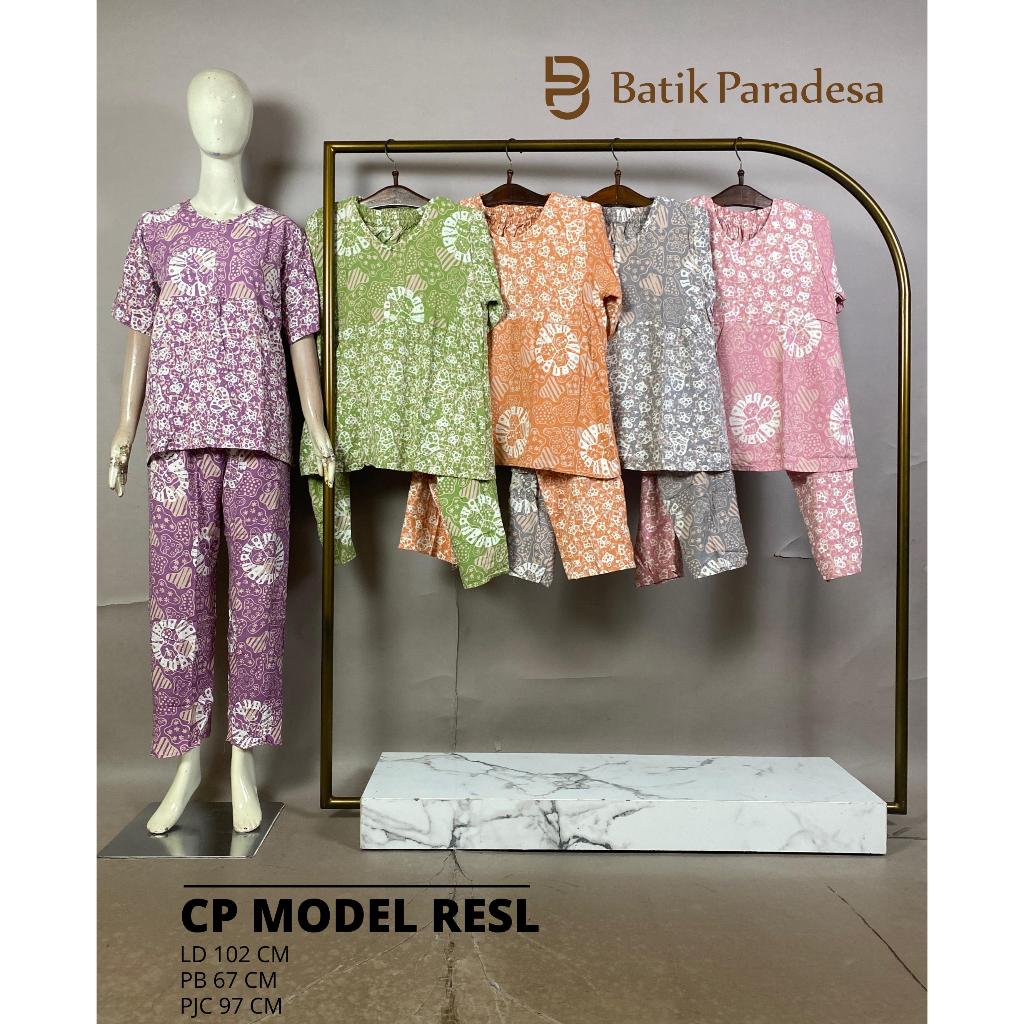 Daster Batik Pekalongan Daster Busui Setelan Celana Panjang Model Resleting All Size Batik Paradesa 