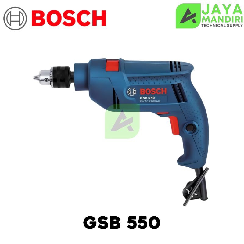 MESIN BOR 13 MM BOSCH / BOR TEMBOK BESI KAYU 13 MM BOSCH GSB 550