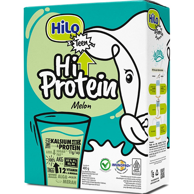 

hilo teen susu high protein melon box 400gr