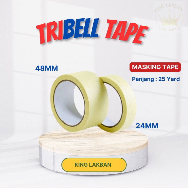 

Lakban Kertas Masking Tape 48mm 25yard