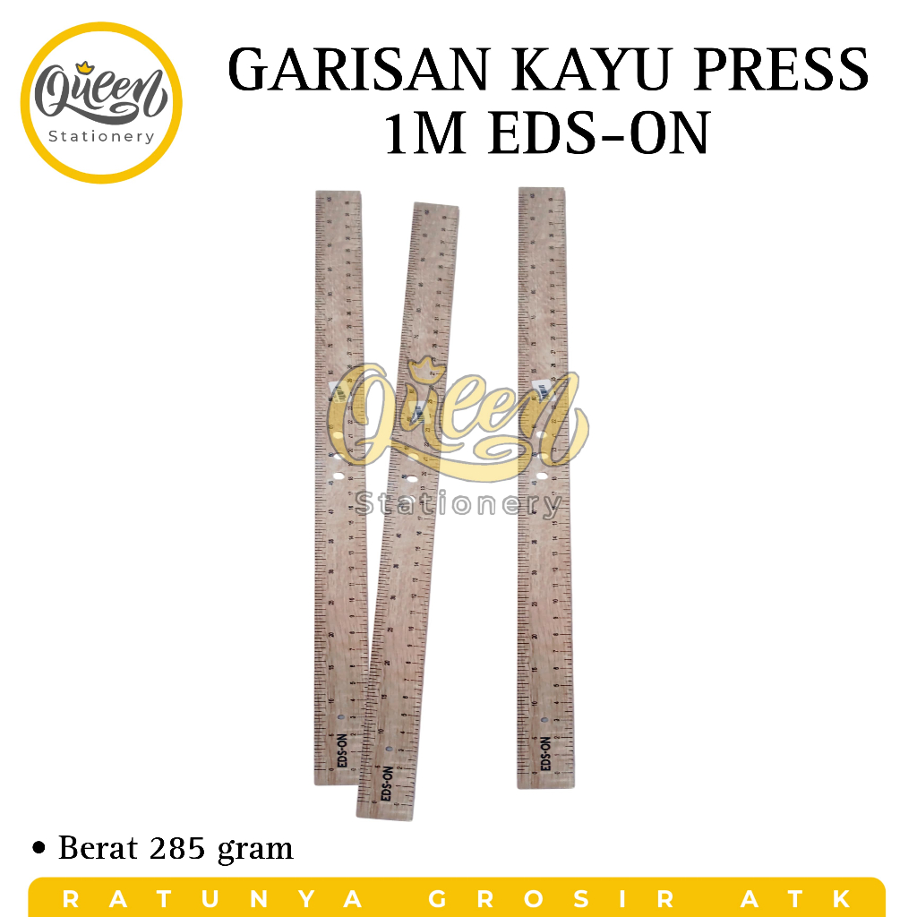 

1 PCS GARISAN KAYU PRESS 1M EDS-ON / PENGGARIS KAYU PAPAN TULIS (010357)