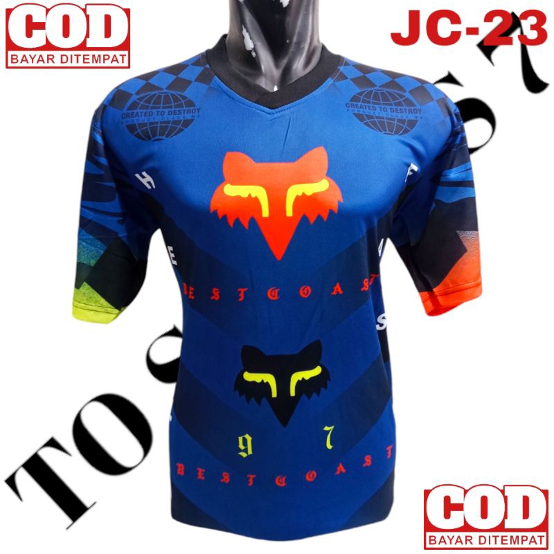 BAJU JERSEY SEPEDA GUNUNG MTB MOTO CROSS TRAIL DEWASA LENGAN PENDEK NEW TERLARIS JERSEY MOTOCROSS