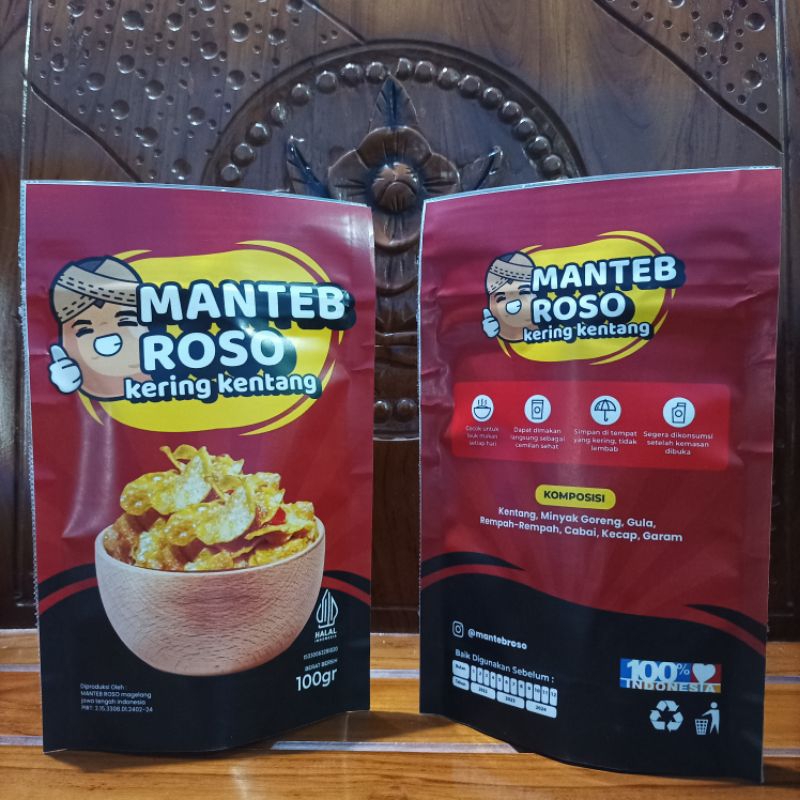 

Kering kentang pedas manis MANTEB ROSO. Netto 100 gr