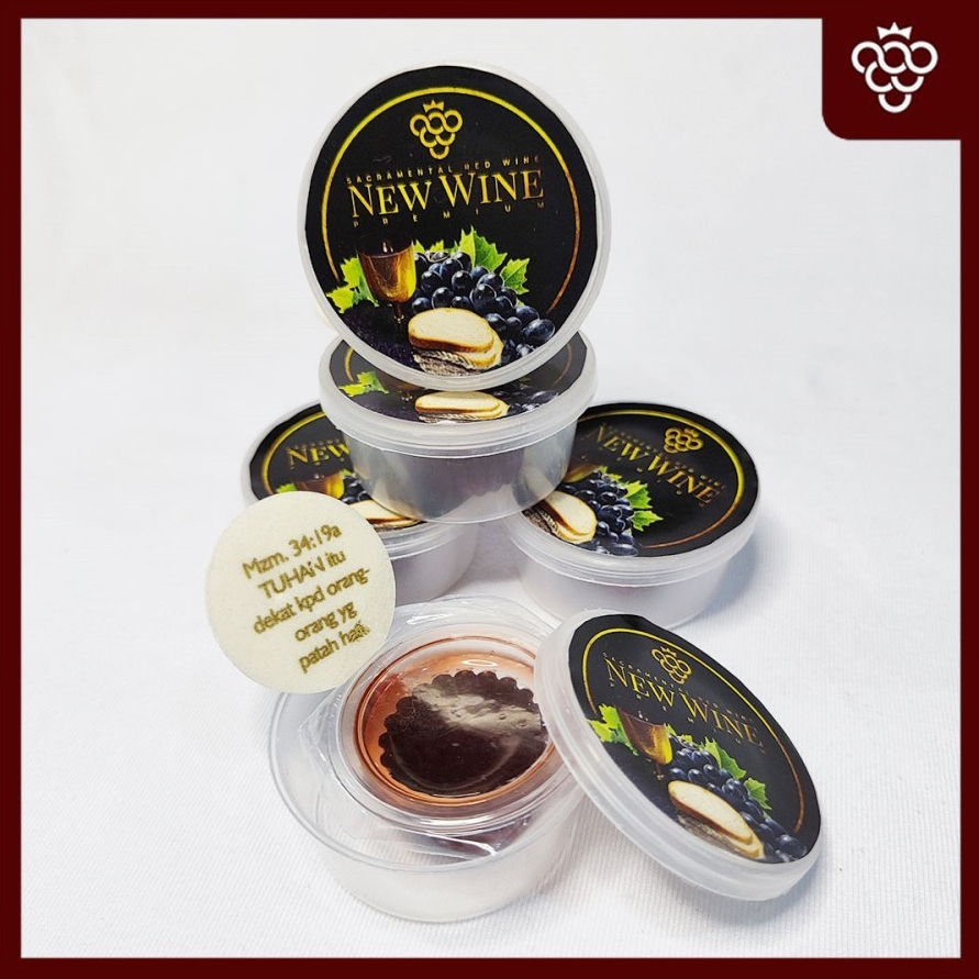 

Paket Anggur Perjamuan Cup Premium + Hosti Ayat Kecil Isi 1 (PCNW1HAP)