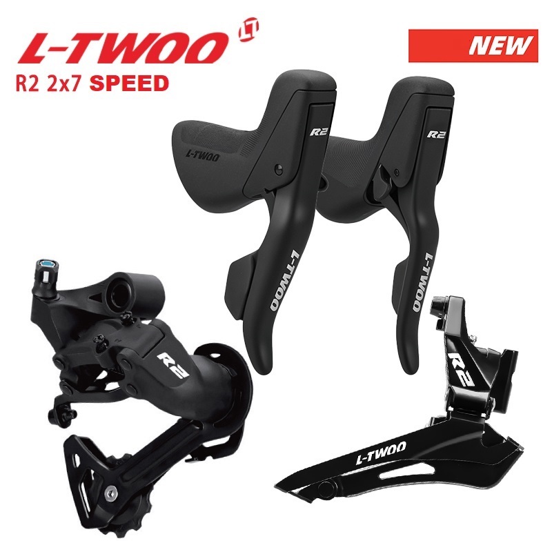 GROUPSET SHIFTER FD RD LTWOO R2 2 X 7 - 14 SPEED - DROPBAR BALAP ROAD GRAVEL KOMPATIBEL SHIMANO