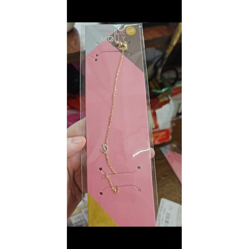 gelang serut angsa putih white swan 700 70% 16k emas asli fashion