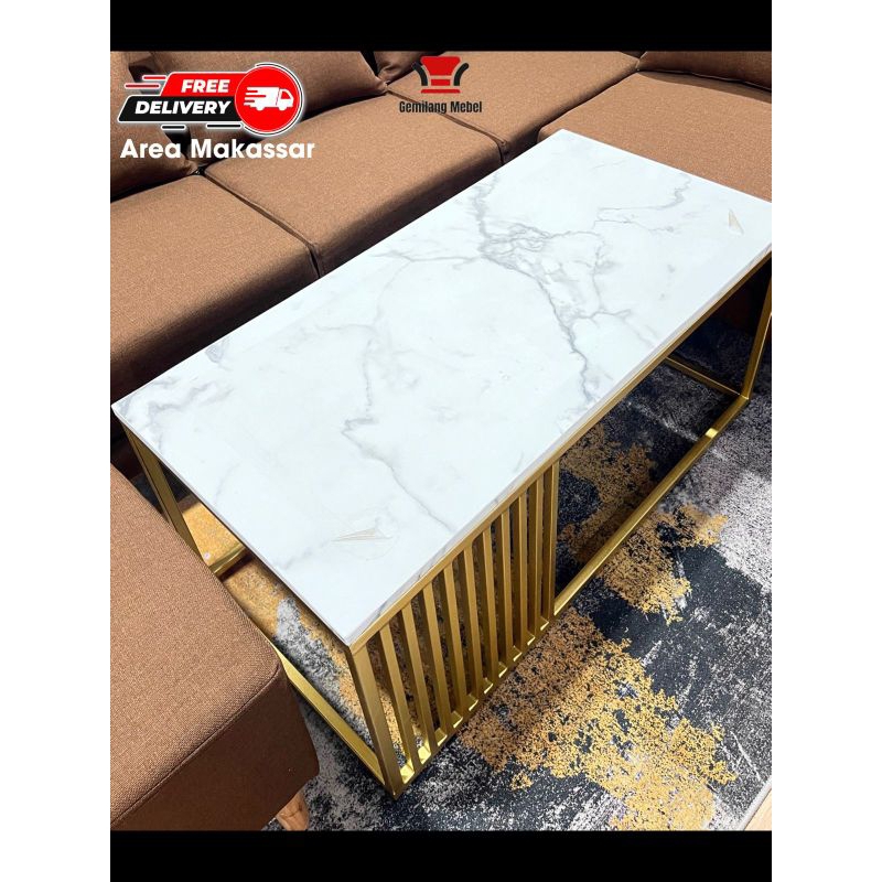 Meja Tamu Minimalis | Coffee table | Meja Tamu persegi panjang | Meja Tamu marmer