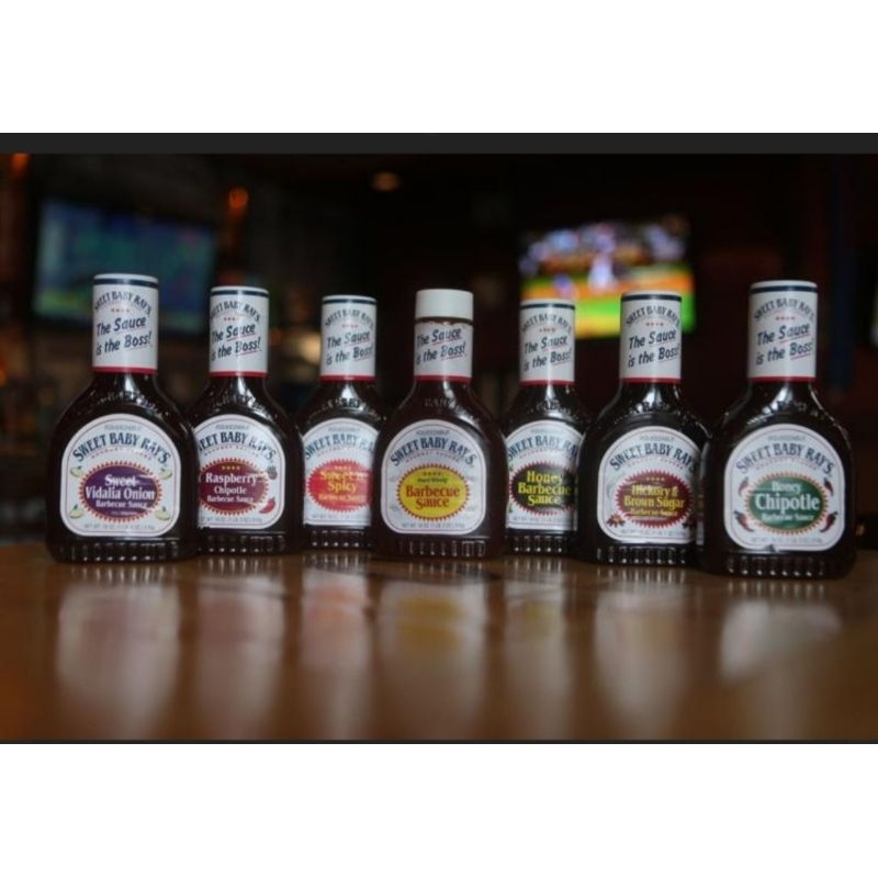 

Sweet Baby Ray's Hickory & Brown Sugar Barbecue Sauce Chipotle Honey Sweet n Spicy Original BBQ Saus Halal 510g Sweet Babys Rays Rays