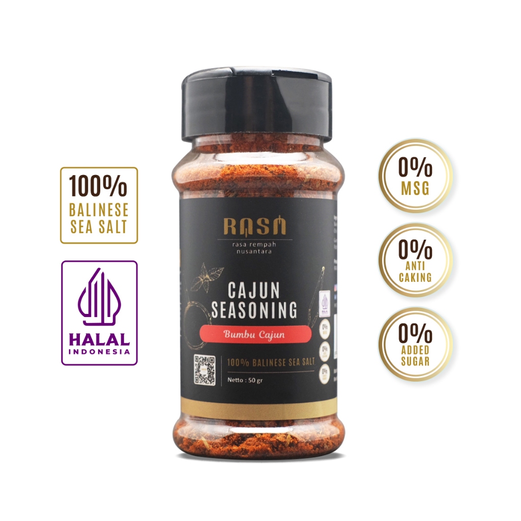 

RASA - Dry Rub - Cajun Seasoning / Bumbu Cajun - Bumbu Marinasi Kering Rendah Kalori