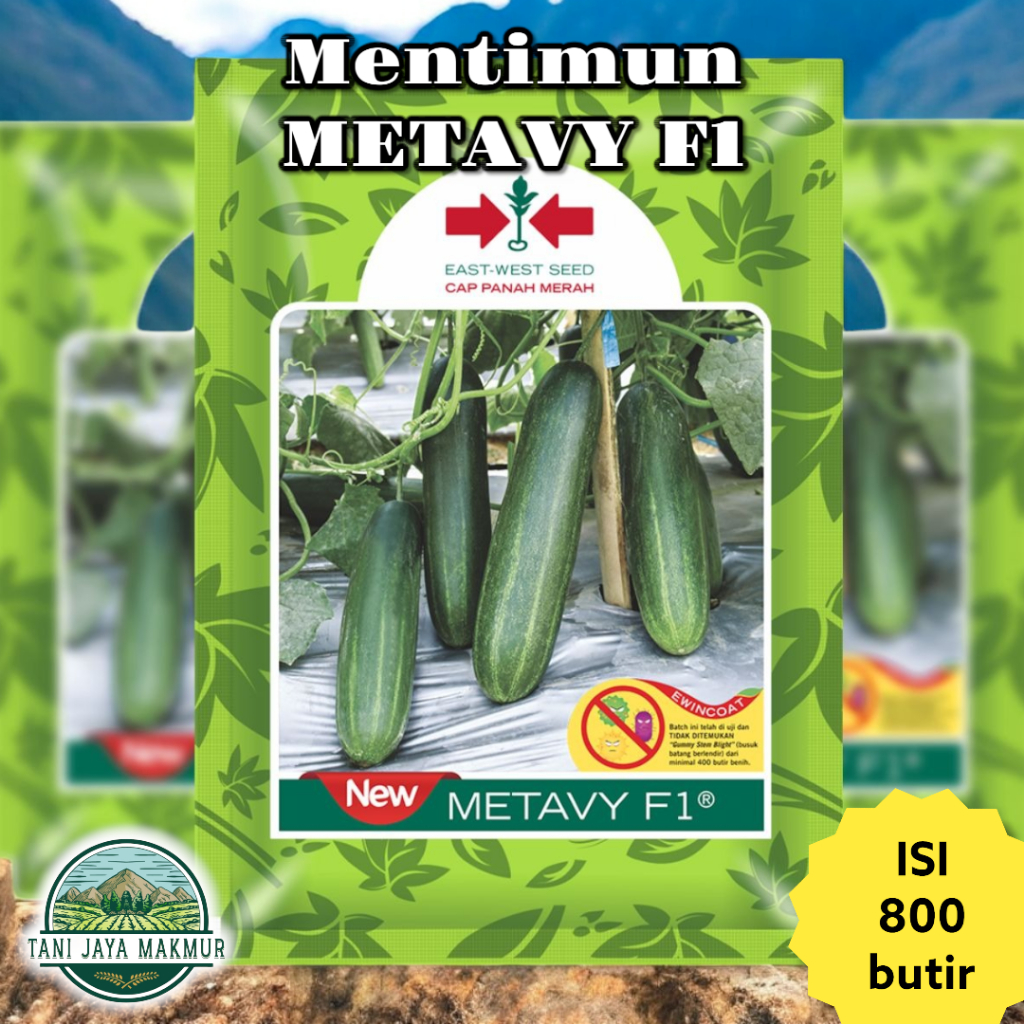 Benih Bibit Timun Mentimun New METAVY 800 butir - Cap Panah Merah