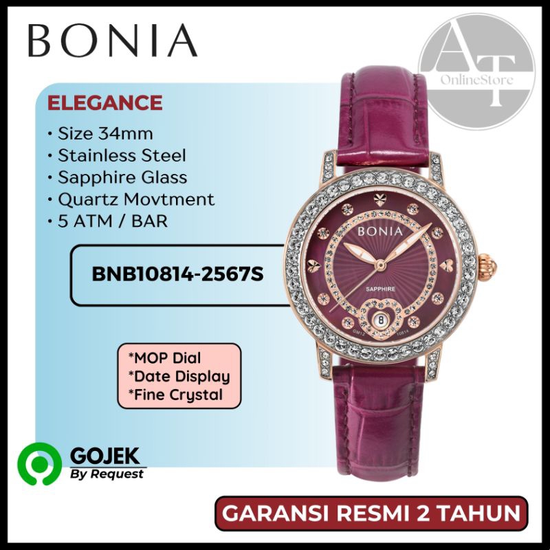 Jam Tangan Wanita Bonia B10814-2567S BNB10814 Elegance ORIGINAL Resmi