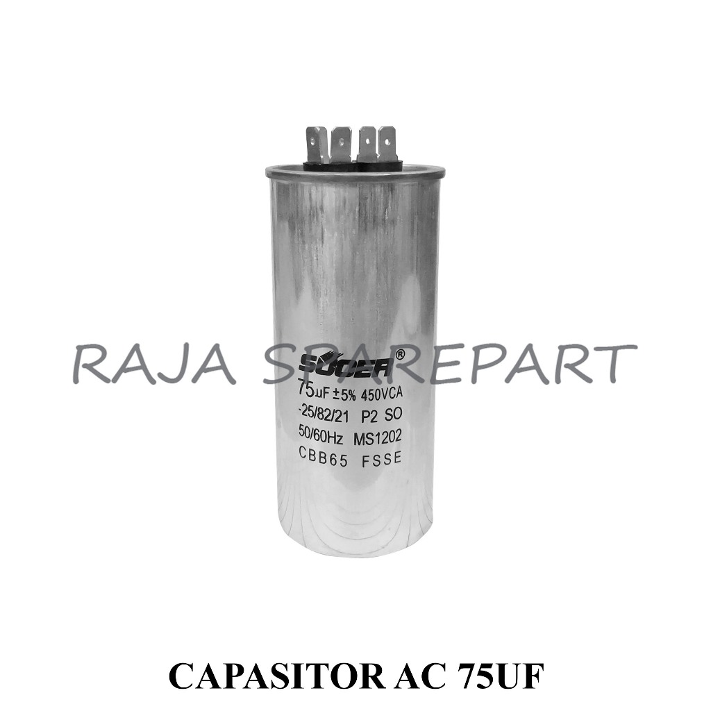 C75 KAPASITOR/CAPACITOR AIR CONDITIONER/CAPASITOR AC 75UF