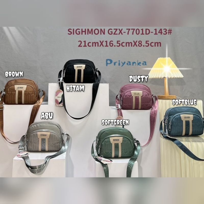 TAS SELEMPANG ORI SIGHMON KANVAS SG7701-143 3Sleting