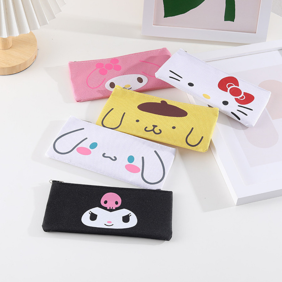 

Kotak Pensil Sanrio Tipis / Pencil Case Karakter Tempat Pensil Resleting Stationery