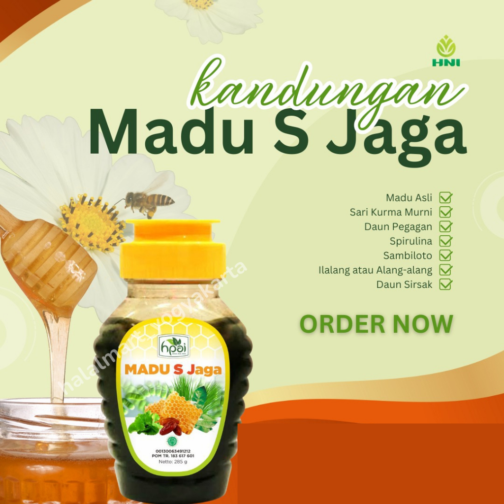 

MENAMBAH NAFSU MAKAN- MADU S JAGA