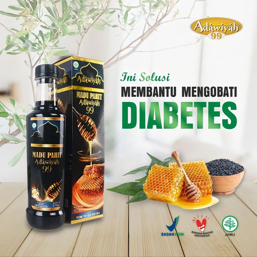 

Madu Adawiyah Hitam Pahit Herbal Alami Original 100% Asli Membantu Mengobati Dan Mencegah Kolesterol