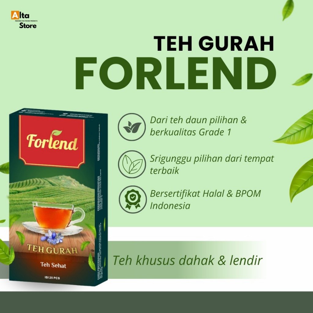 

Teh Gurah Herbal FORLEND Atasi Dahak, Flu, Batuk Menahun, Membantu Keluarkan Lendir, dan Dahak