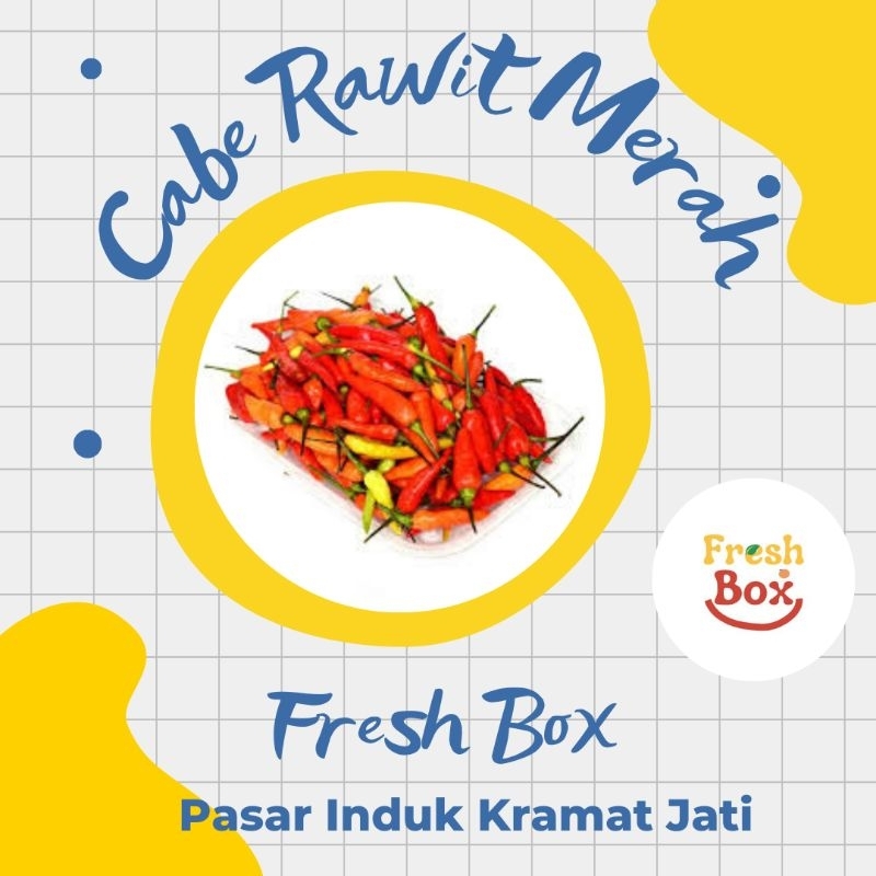 

Fresh Box Cabai Rawit Merah / Cabe Rawit Merah 500 gram