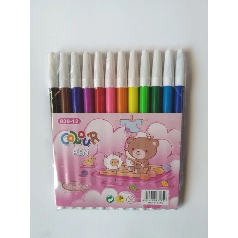 

Spidol Warna Murah Bagus isi 12 warna/pcs per pack