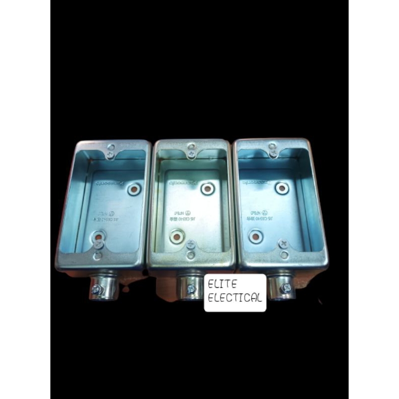 Surface switch box steel panasonic 1 way E19