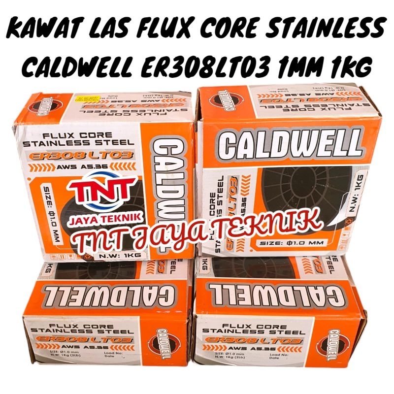 KAWAT LAS FLUX CORE STAINLESS 1MM CALDWELL / KAWAT LAS MIG FLUXCORE STAINLESS 1 MM CALDWELL