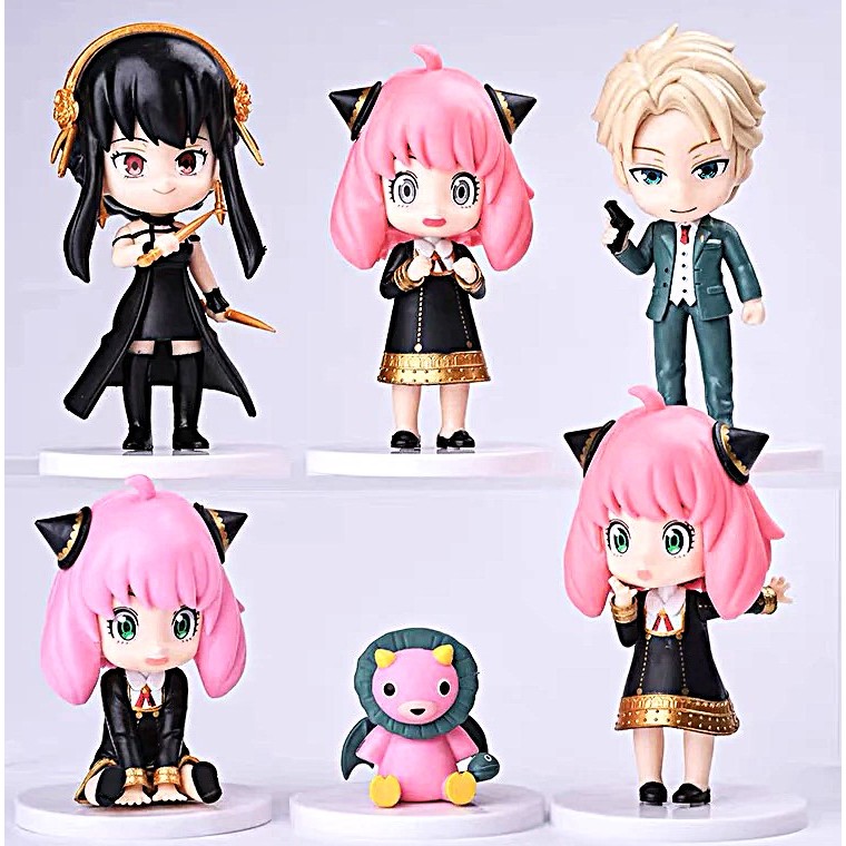 Topper Cake Figure Set Spy X Family Anya Loid Yor Forger