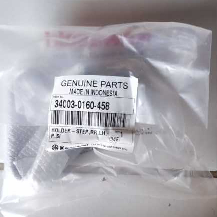 Pangkon Rumah Dudukan Footstep Belakang Kiri Silver Kawasaki KLX 150 (34003-0160-458)