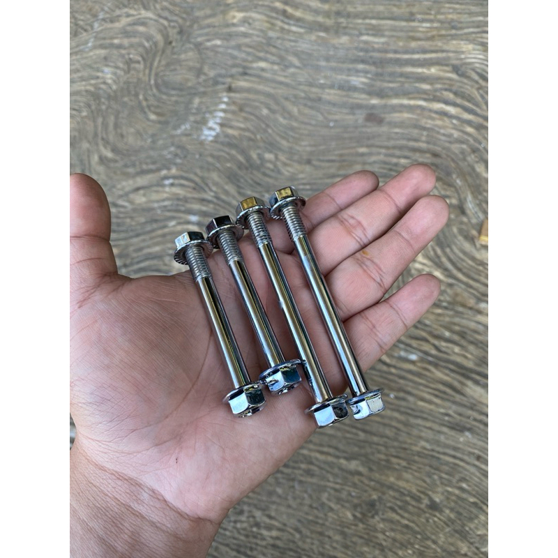 BAUT PANGKON MESIN MEGAPRO GL CHROME