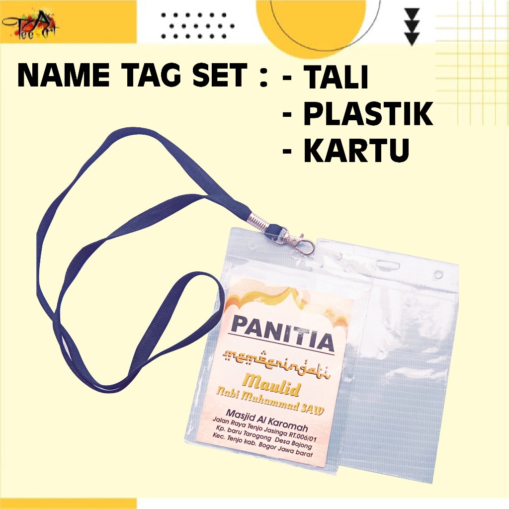 

NAME TAG PANITIA SET - CUSTOM