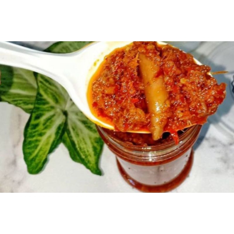 

Sambel Baby Cumi Asin EXTRA HOT paket 2 botol sambel