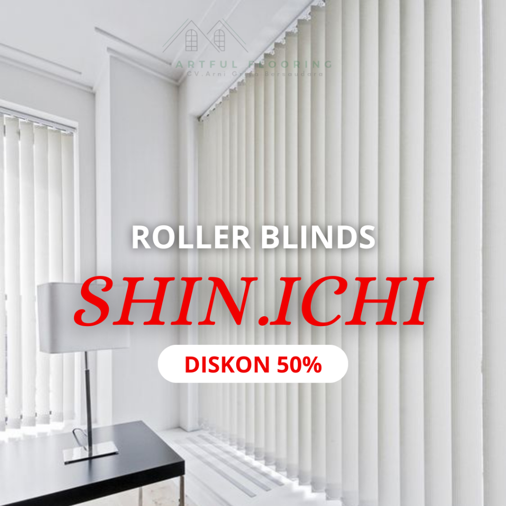 PROMO Roller Blind Tirai Gulung Jendela Premium-Vertical Blind