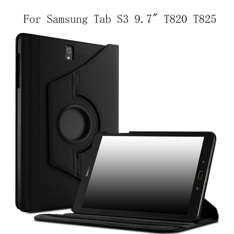 Sarung Rotary Samsung Tab S3 9.7inci 2017 / T820 / T825 / Case Samsung Tab S3 / casing Samsung Tab S