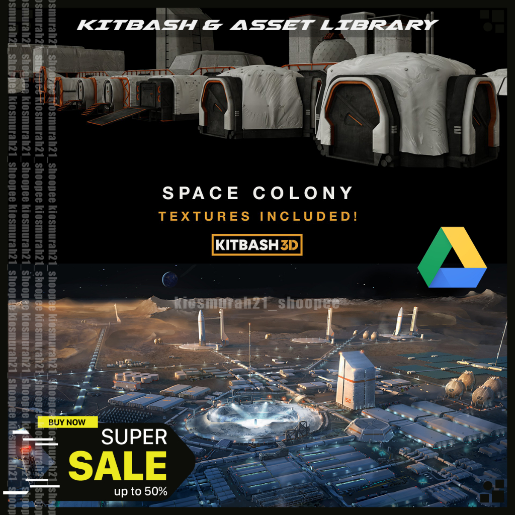 Kitbash3D Space Colony - Kitbash 3D