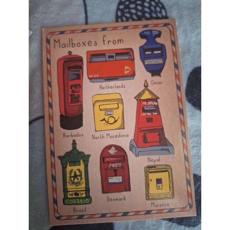 

kartu pos mailbox/mailbox postcard
