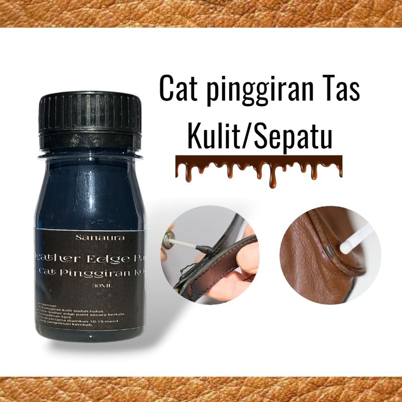 Leather Edge Cat Pinggiran Tas Kulit / Cat Tas Kulit Terkikis/Mengelupas Cat Pinggiran Gesper/Dompet
