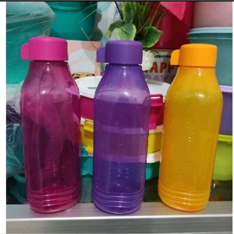Terbaru botol minum eco groovy tupperware 750 ml tutup ulir eceran 1 pcs