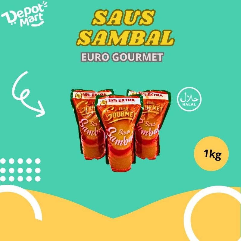 

15% Extra - Euro Gourmet Premium Saus Sambal 1 Kg