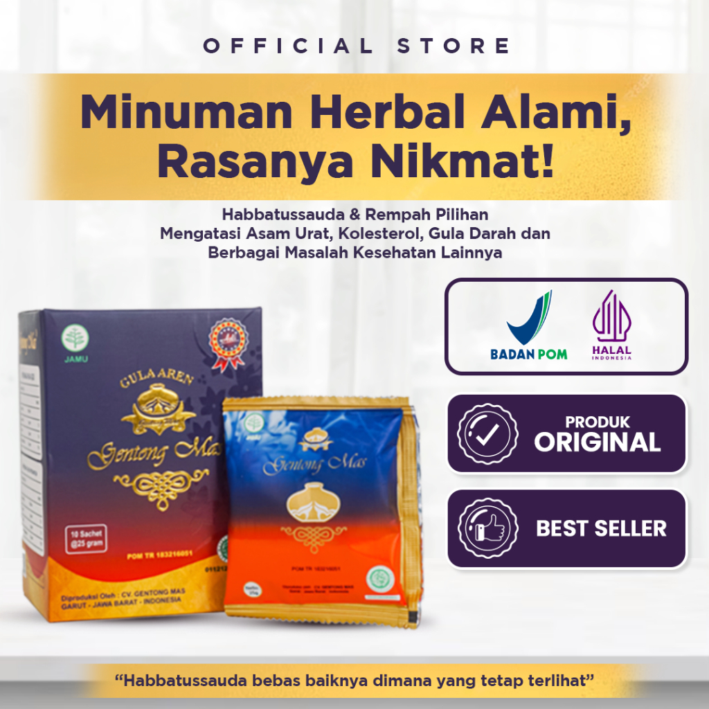 

Gentong Mas - Minuman Herbal Dengan Habbatussauda & Gula Aren