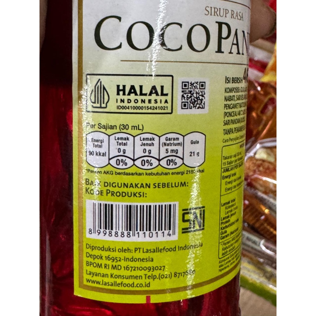 

Ay00! Sirup Marjan Boudoin Cocopandan & Melon 460 ml
