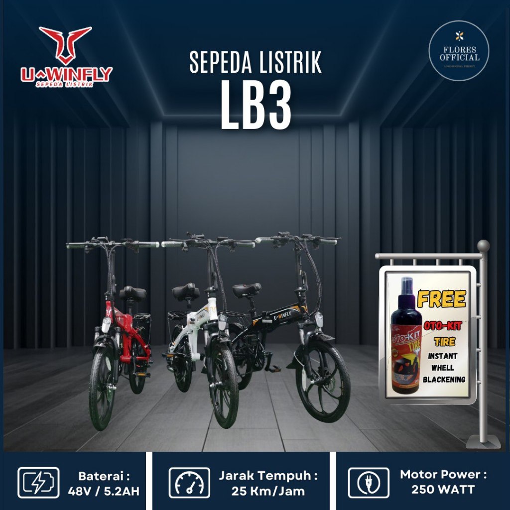 SEPEDA LISTRIK UWINFLY LB3 GANSI RESMI