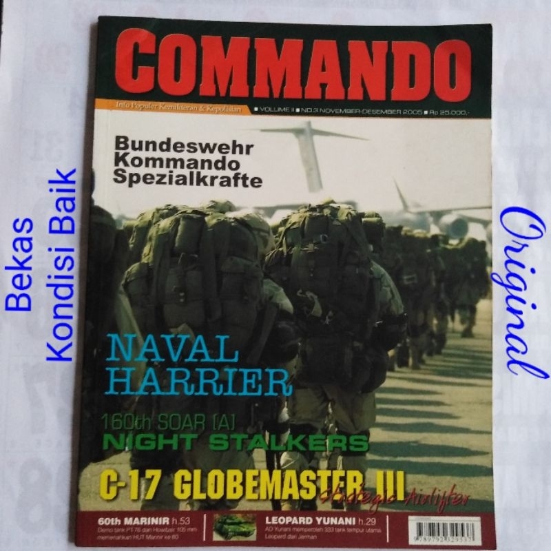 Majalah Commando Nomor 3 Tahun 2005 Info Populer Kemiliteran dan Kepolisian