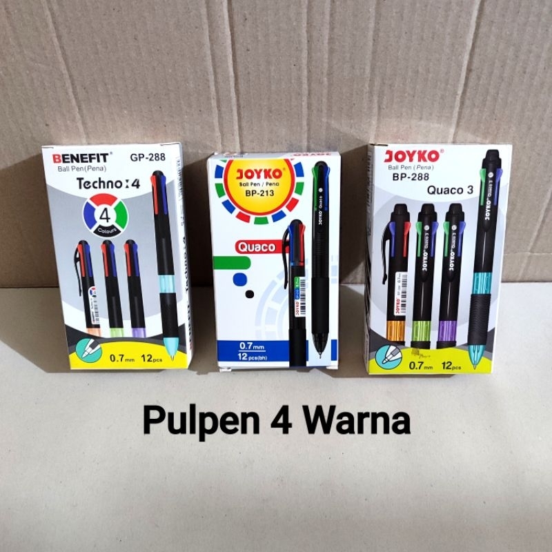 

1 Pcs Pulpen 4 Warna JOYKO & BENEFIT