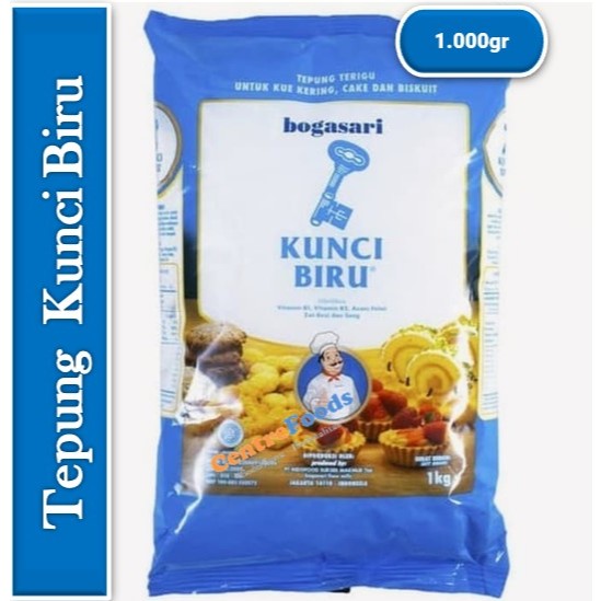 

Tepung Terigu Kemasan - Kunci Biru | 1.000gr [ Harga Per BKS ]