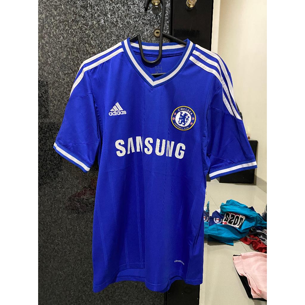 Baju Adidas Jersey Kaos Futsal Bola Chelsea Pria Thrift Preloved Second Branded
