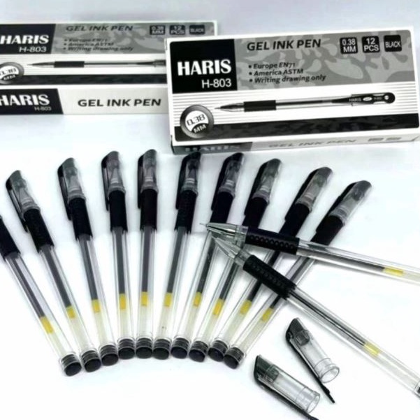 

YUK BELI 12Pcs Pulpen Gel Hitam Lancip 38mm Pen Gel Murah