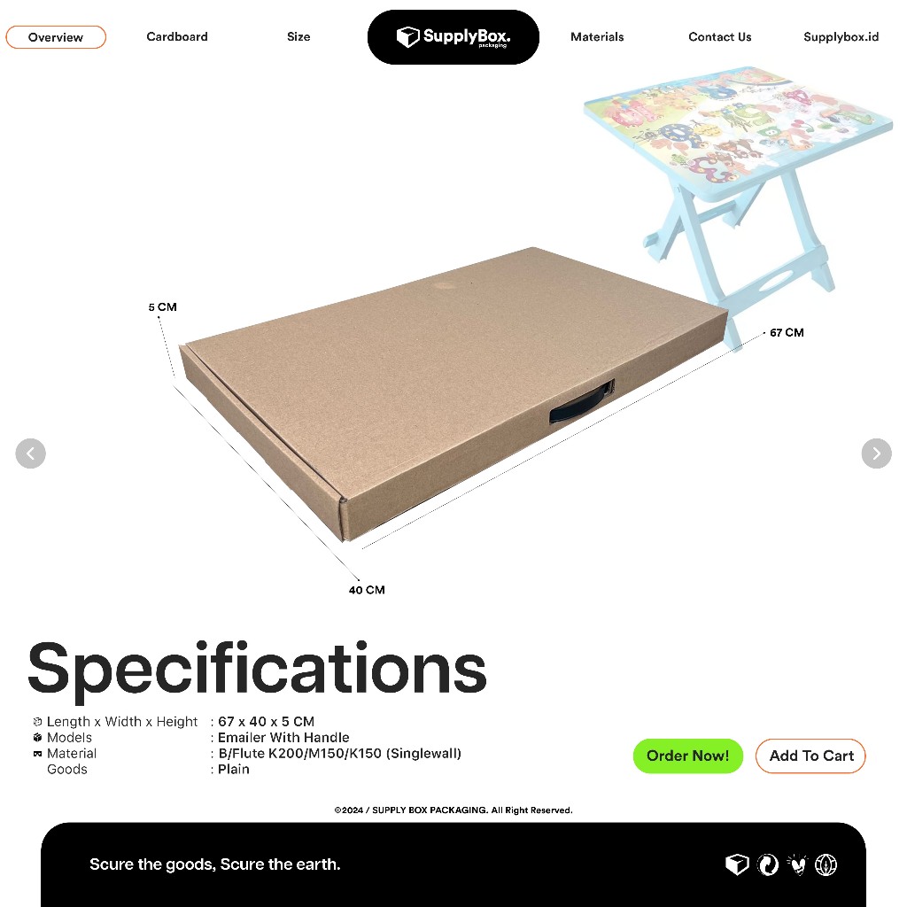 

KARDUS BOX PACKAGING 67 x 40 x 5 CM | Kardus | Cardboard | Dus Box