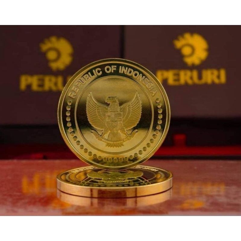 Koin Peringatan 75 Tahun Indonesia Merdeka Asli Peruri Bersertifikate
