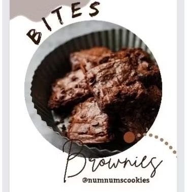 

Brownis Bites Ukuran 12 OZ | Brownis Panggang | Fudgy Brownis
