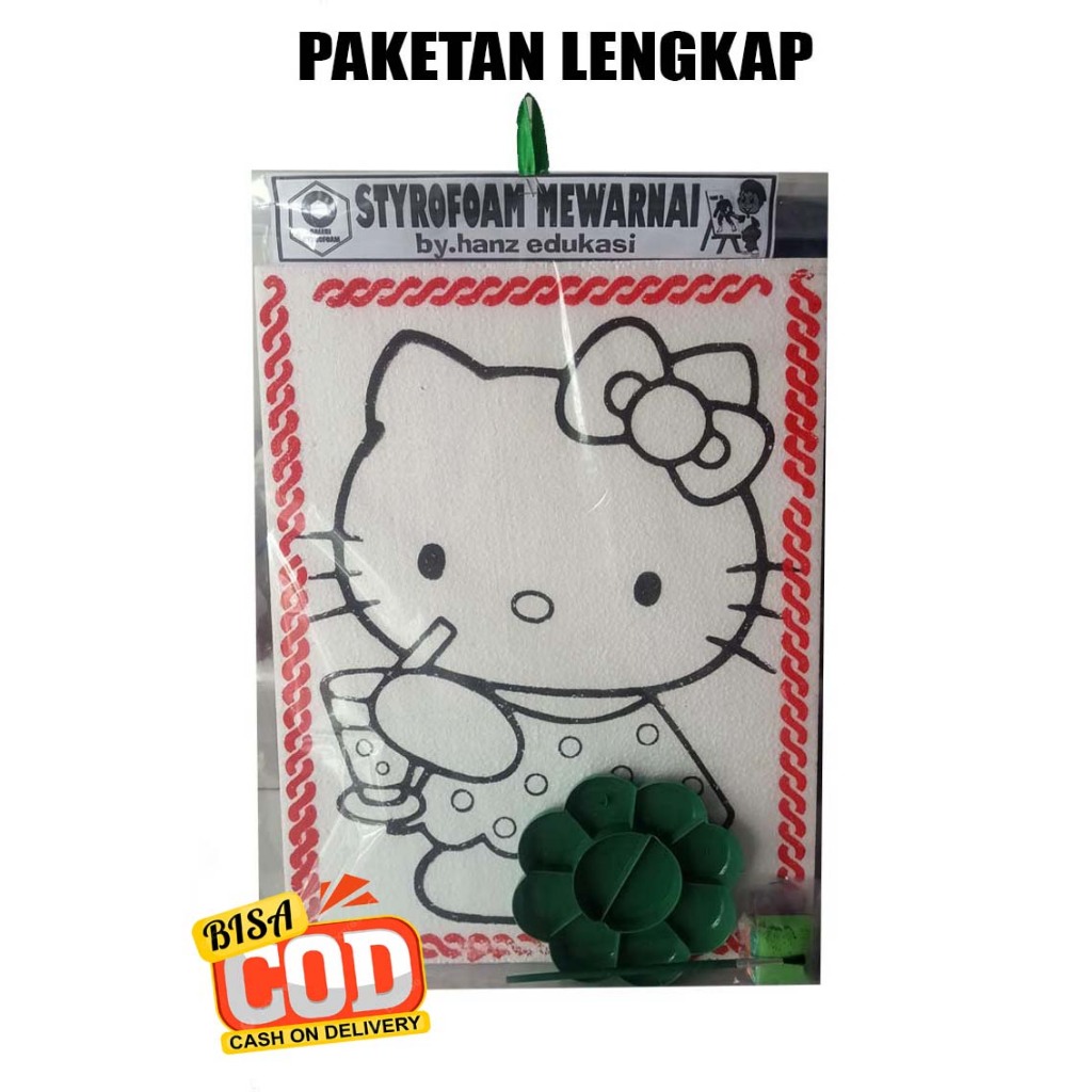 

Paketan lengkap mewarnai Styrofoam di rumah uk 33 x 50
